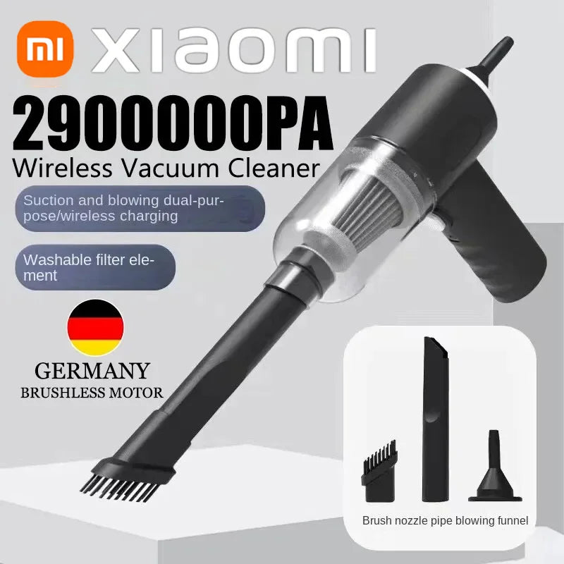 Xiaomi 2900000 Aspirador de pó PA 120w sem fio super alto poderoso 2 em 1 aspirador de pó portátil de grande sucção de uso duplo seco e molhado